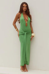 Ayella-Deep-V-Knit-Maxi-Dress-Apple