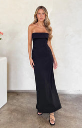 Lei-Strapless-Black-Maxi-Dress