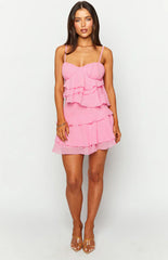Kamala-Pink-Ruffle-Mini-Dress