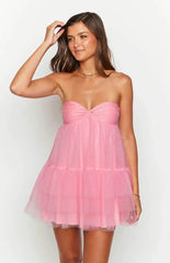 Amba-Pink-Strapless-Mini-Dress