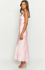 Verlaine-Pink-Satin-Maxi-Dress
