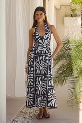 Henrietta Midi Dress Pirah Navy