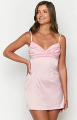 Honey-Light-Pink-Mini-Dress