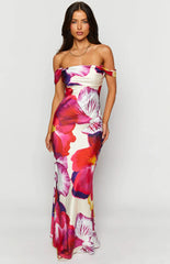 Ella-Pink-Floral-Print-Off-Shoulder-Formal-Dress