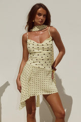 Alora-Scoop-Neck-Mini-Dress-Lemon-Choc-Polka
