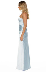 Wren-Blue-Satin-Strapless-Maxi-Dress