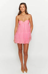 Amba-Pink-Strapless-Mini-Dress