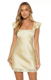 Dasha-Yellow-Satin-Lace-Trim-Mini-Dress