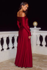 Abbie-Off-Shoulder-Maxi-Dress-Cherry