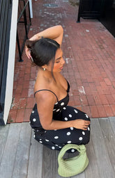 Smith-Black-Satin-Spot-Maxi-Dress