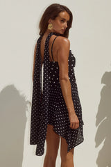 Alora-Scoop-Neck-Mini-Dress-Black-White-Polka