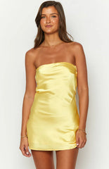 Ellie-Yellow-Strapless-Mini-Dress