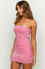 Sofie-Pink-Sequin-Strapless-Mini-Dress