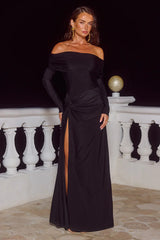 Abbie-Off-Shoulder-Maxi-Dress-Black