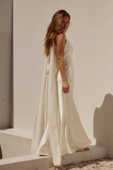 Gabriella Cowl Maxi Dress Ivory