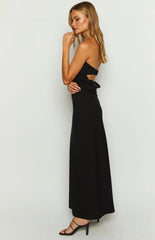 Lei-Strapless-Black-Maxi-Dress