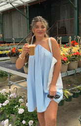 Talei-Blue-Halter-Puff-Mini-Dress