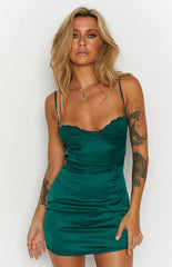 Trouble-Emerald-Mini-Dress