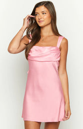 Lamira-Pink-Mini-Dress