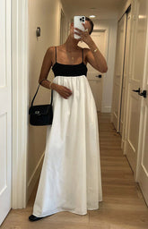 Akari-White-Contrast-Maxi-Dress