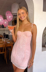Penny-Lane-Light-Pink-Sequin-Mini-Dress