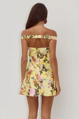 Aveta-Off-Shoulder-Mini-Dress-Kendall-Yellow