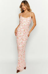 Renesmee-Pink-Floral-Chiffon-Maxi-Dress