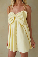 Bebe-Button-Up-Bow-Mini-Dress