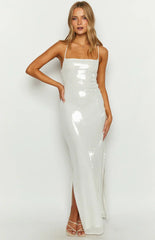 Manhattan-White-Sequin-Slip-Maxi-Formal-Dress