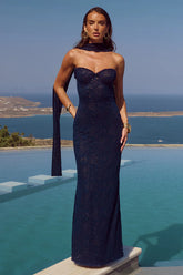Amana-Strapless-Scarf-Maxi-Dress-Navy