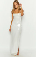 Manhattan-White-Sequin-Slip-Maxi-Formal-Dress
