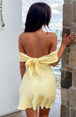 Primrose-Yellow-Satin-Off-The-Shoulder-Mini-Dress