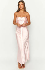 Ariella-Pink-Satin-Strapless-Maxi-Dress