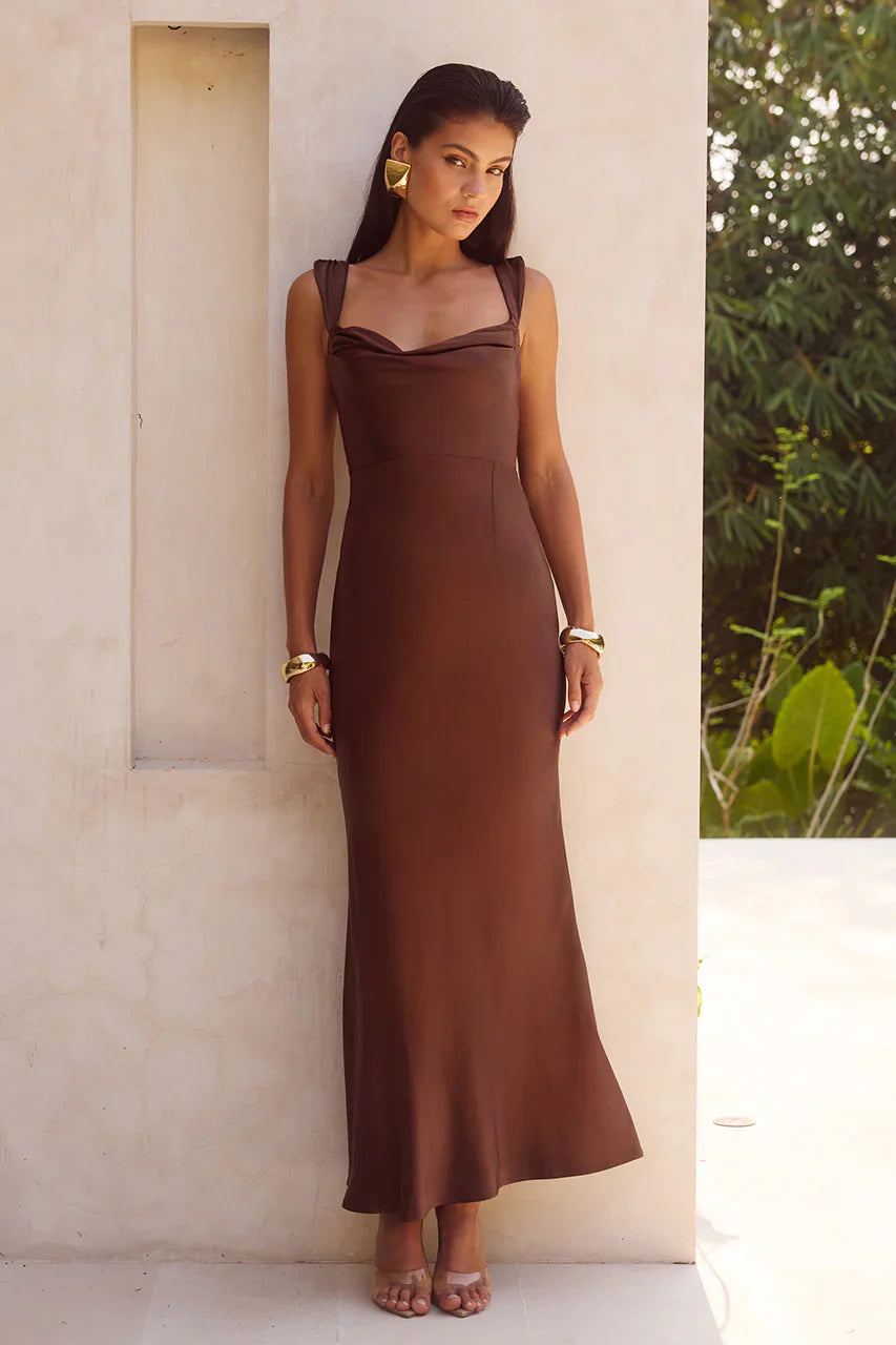Margot Maxi Dress Chocolate