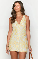 Harrie-Yellow-Lace-Mini-Dress