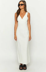 Verlaine-White-Linen-Blend-Maxi-Dress