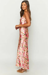 Renesmee-Yellow-Floral-Print-Satin-Maxi-Dress