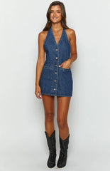 Corbin-Denim-Halter-Neck-Mini-Dress