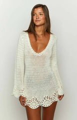 Li-White-Crochet-Long-Sleeve-Mini-Dress