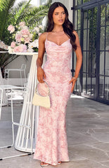 Valentina-Pink-Butterfly-Maxi-Dress