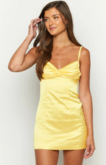 Honey-Yellow-Mini-Dress