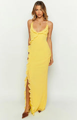 Nahanee-Yellow-Ruffle-Maxi-Dress