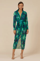 Calista Shirt Dress Green