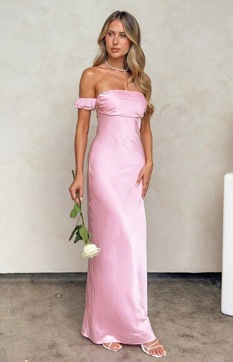 Elvira-Pink-Satin-Formal-Maxi-Dress
