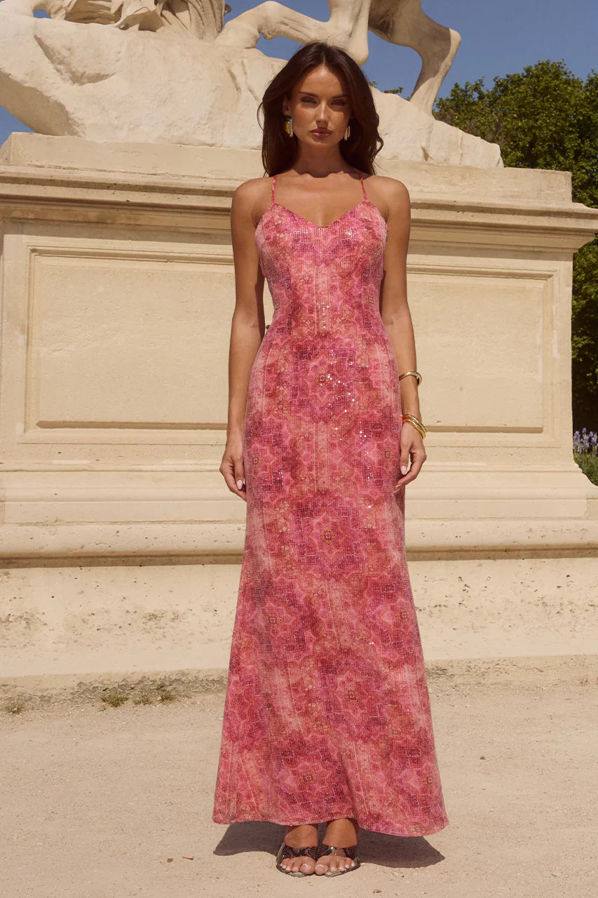 Niyah Maxi Dress Gaia Pink