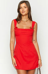 Layla-Red-Tie-Back-Mini-Dress