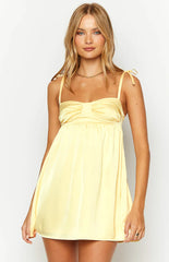 Sammie-Yellow-Satin-Mini-Dress