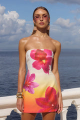Ibiza Mini Dress Tropical Ombre