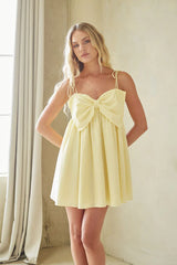 Bebe-Button-Up-Bow-Mini-Dress
