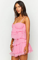 Kamala-Pink-Ruffle-Mini-Dress